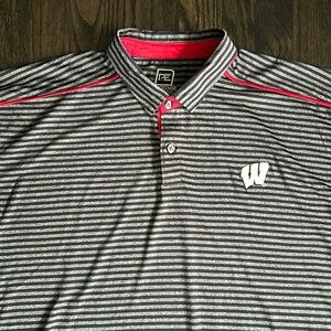 Proedge Men’s golf shirt polo size 2XL with Wisconsin Badger logo